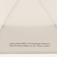 シンプル折り畳み傘 ベージュ LAKOLE/ラコレ