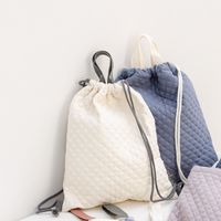 らこれキッズ シンプルナップサック アイボリー LAKOLE/ラコレ