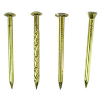 山喜産業　真鍮釘（真鍮鋲・真中釘） パネル頭　#15×32mm　1kg(約1500本)（直送品）