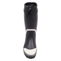 コーコス信岡 紳士カバー付きカラーブーツ L ホワイト×ブラック HB-788 1足（直送品）