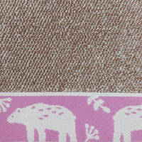 林 バスタオル モニプー リーナ ベア 5枚セット ブラウン(茶) BN503600 1セット(5枚入)（直送品）