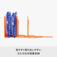 Like-it（ライクイット） キッチン収納 冷凍庫スタンド 仕切り5枚 ホワイト