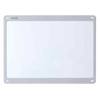 プラス 小型壁掛ホワイトボードやわらかフレーム グレー 538126 1セット(1台×10)