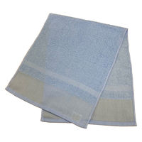 日繊商工 感謝の熨斗付き「少し長め日本製タオル/水色」【名刺ポケット付袋入】 PC401LB-kansha-240 1箱(240枚入)（直送品）