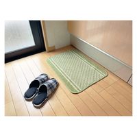 マルナカ 日本製バスマット:コットンライン45x60cmグリーン 2023 1枚（直送品）