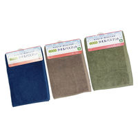 マルナカ タオルバスマット35x50cmグリーン 2003 1セット(10枚)（直送品）