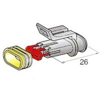 JTC ハウジング2極F(メス端子用) 44.23640/0 1個 506-5786（直送品）