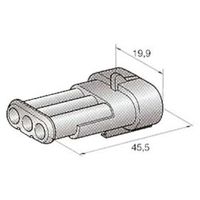 JTC ハウジング3極M(オス端子用) 44.23650/0 1個 506-7284（直送品）
