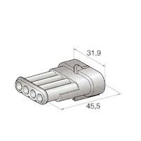 JTC ハウジング4極M(オス端子用) 44.23670/0 1個 506-4110（直送品）
