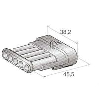 JTC ハウジング5極M(オス端子用) 44.23690/0 1個 507-3598（直送品）