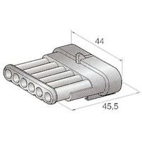 JTC ハウジング6極M(オス端子用) 44.23710/0 1個 507-3599（直送品）