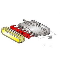 JTC ハウジング6極F(メス端子用) 44.23720/0 1個 506-4157（直送品）