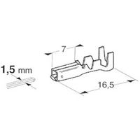 JTC メス端子適用電線1.5~2.5mm2 10個入り 11.05540-10 1袋(10個) 507-3603（直送品）
