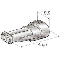 JTC ハウジング2極M(オス端子用) 44.23630/0 1個 506-7289（直送品）
