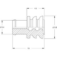 JTC 防水栓ブルー10個入り 44.10662-10 1袋(10個) 506-4154（直送品）