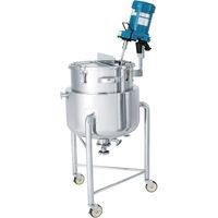 MONOVATE ステンレス鏡板型攪拌機座付ジャケット容器底バルブ80L DTM-J-47 1個 136-2011（直送品）