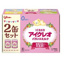 【0ヶ月から】アイクレオ バランスミルク 2缶パック 1セット（1個×4） 江崎グリコ