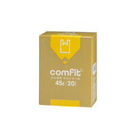 ゴミ袋 MUT45 comfit 白半透明 手付きポリ袋 薄手 45L 1個（20枚入）厚さ0.015mm ジャパックス