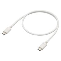 タイプCケーブル (USB-C to C) PD対応 100W 50cm 白 MPA-CC5P05WH エレコム 1本