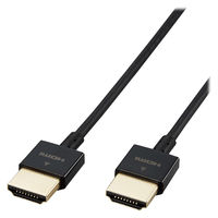 エレコム HDMIケーブル HDMI1.4 スーパースリム 4K/30Hz 2m 黒 ECDH-HD14SS20BK 1個（直送品）