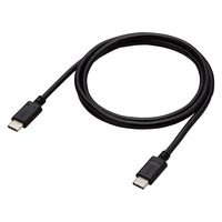 タイプCケーブル (USB-C to C) PD対応 100W 1m 黒 MPA-CC5P10BK エレコム 1本（直送品）