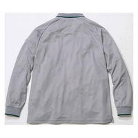 BEAMS DESIGN  長袖ハーフジップポロシャツ ホワイト LL  B7915-60　1着（直送品）