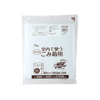 ゴミ袋 室内小型ペール用 ポリ袋 半透明 エコタイプ Mサイズ 10L（1パック（100枚入）×5）0.008mm ジャパックス