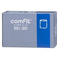 ゴミ袋 MUH30 comfit 白半透明 ポリ袋 薄手 30L（1個（20枚入）×5）厚さ0.015mm ジャパックス