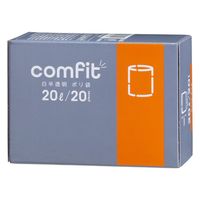 ゴミ袋 MUH20 comfit 白半透明 ポリ袋 薄手 20L（1個（20枚入）×5）厚さ0.015mm ジャパックス