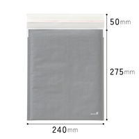 【クッション付封筒】緩衝材付宅配ペーパーバッグ W240×H275mm グレー 1袋（10枚入）ヘッズ MWG-TBP2