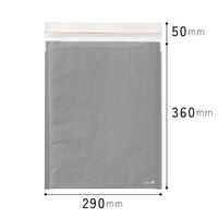 【クッション付封筒】緩衝材付宅配ペーパーバッグ W290×H360mm グレー 1袋（10枚入）ヘッズ MWG-TBP1
