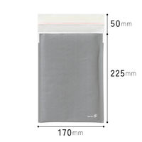 【クッション付封筒】緩衝材付宅配ペーパーバッグ W170×H225mm グレー 1袋（10枚入）ヘッズ MWG-TBP3