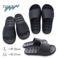 ストロング 防水 やわらかEVAサンダル LL ネイビー 10-7-121 1足