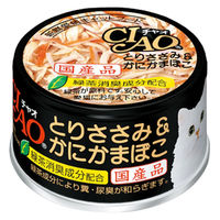 いなば CIAO（チャオ）キャットフード とりささみ＆蟹かまぼこ 国産 48缶 キャットフード 猫用 缶詰