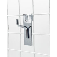 ユノックス ワイヤーネット用フッククロームメッキ25mm 1セット（1袋10本入）