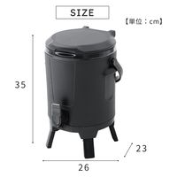 武田コーポレーション ウォータージャグ 5.7L ブラック 81693BK 1セット(1個×6)