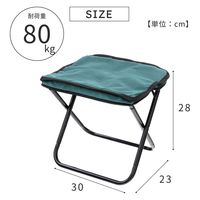 武田コーポレーション 折りたたみコンパクトレジャーチェア CLC02-GR 1箱(12個入)（直送品）