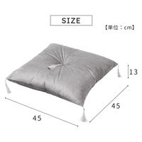 武田コーポレーション もちもちマルチクッション GRY KNB-MRT4545G 1箱(6個入)（直送品）