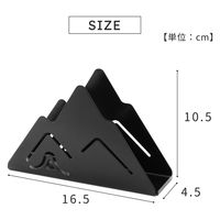 武田コーポレーション 蚊取り線香ホルダー マウンテン MSK24-16BK 1箱(24個入)（直送品）