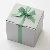 ヘッズ 両面サテンリボンSMOKYGREEN16mm 1袋（1巻入）