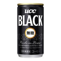 【アウトレット】UCC　BLACK　無糖　185g　ケース販売専用品　1箱（30本入）