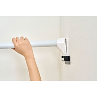 アイリスオーヤマ 極太強力伸縮棒 ホワイト H-GBJ-190R 1本