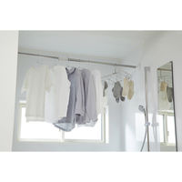 アイリスオーヤマ 浴室用ステンレス超強力伸縮棒 ホワイト YSP-190R 1本