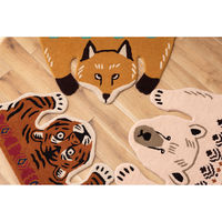 東谷 ROOM ESSENCE アニマルアクセントラグ 600×900mm 設定なし FAB-011C 1枚（直送品）