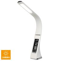 ゼピール LEDスタンドライト（デジタル表示付）ホワイト DLS-H2008-WH 1台