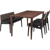 東谷 ROOM ESSENCE 背付ベンチ 幅1180mm ブラック JPC-152BK 1台（直送品）