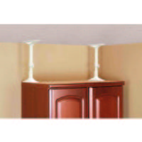 【転倒防止】平安伸銅工業 家具転倒防止突っ張り棒 ホワイト 取付高さ35～50cm S REQ-35 1組（2本）