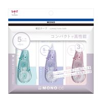 トンボ鉛筆 修正テープ モノCC 幅5mm×6m KCB-328X 1パック（3個）