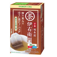 【水出し可】宇治の露製茶　伊右衛門　炒り米入りほうじ茶ティーバッグ　　1セット（1箱（20バッグ入）×3）