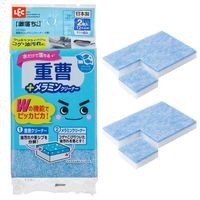 激落ちくん 水だけで落ちる 重曹＋メラミンクリーナー お掃除用スポンジ 茶シブ・油汚れ用 12カット×2枚 1セット（1個×10）レック